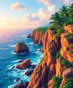 Surf Cliffs Paint Numbers