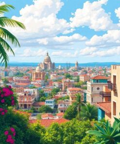 Overlooking Vintage Havana Vieja Paint By Numbers