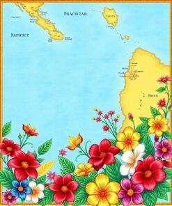 Floral Border Paint Numbers