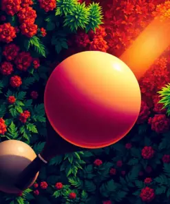 Paddle Ball Paint By Numbers