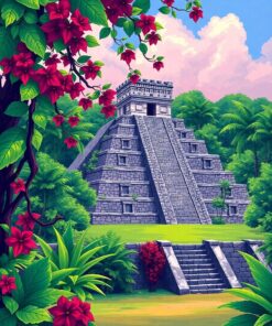 Tropical Vines Paint Numbers