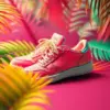 Palm Shaded Retro Footwear Paint By Numbers