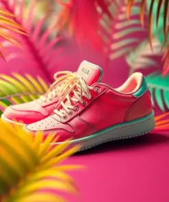 Palm Shaded Retro Footwear Paint By Numbers