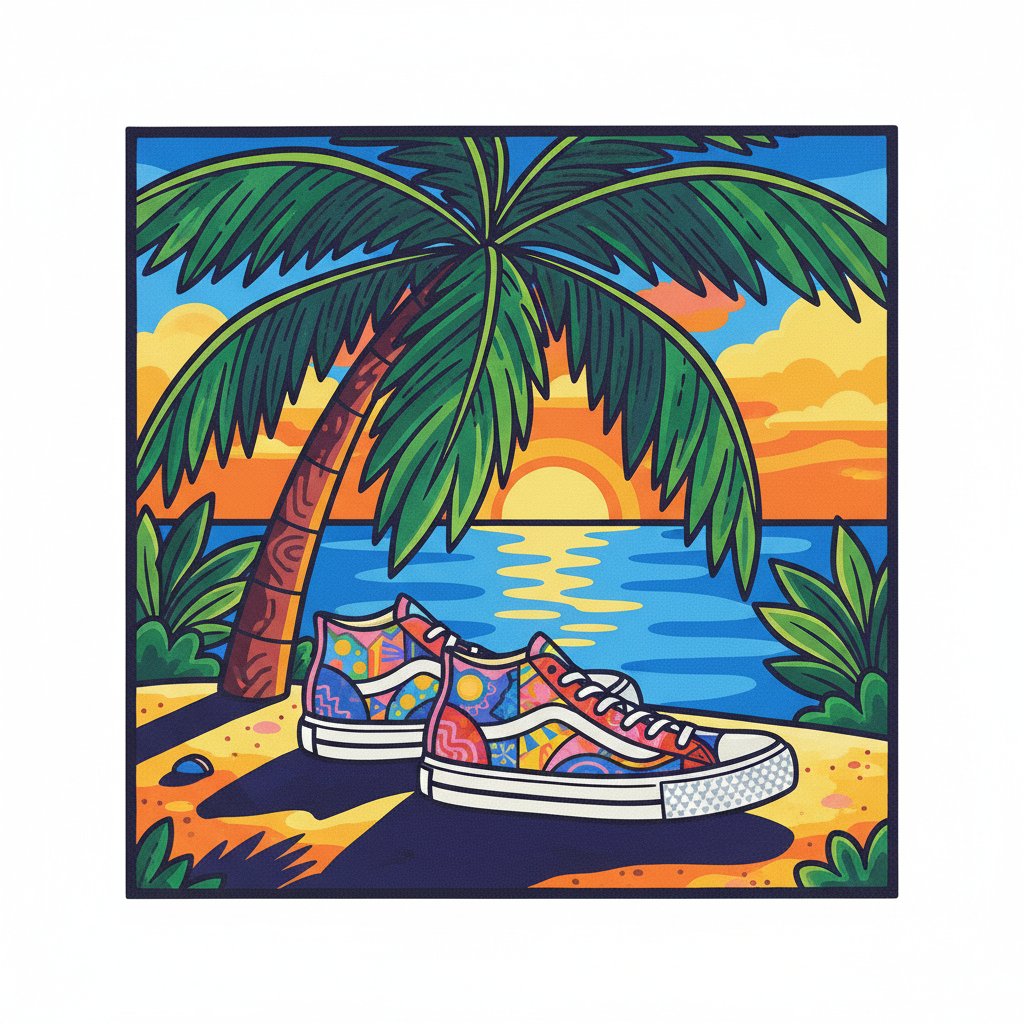 palm-shaded-retro-kicks-paint-by-numbers-kit