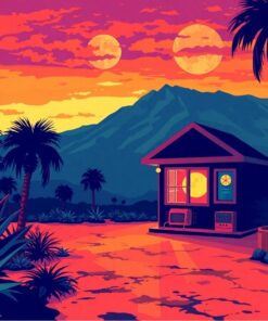 Palm Shadows Radio Mystery Paint By Numbers