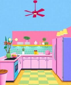 Pastel Kitchen Paint Numbers