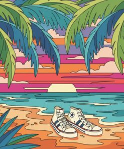 Palms And Classic Kicks Paint By Numbers