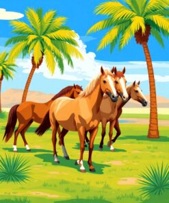 Heritage Horses Paint Numbers