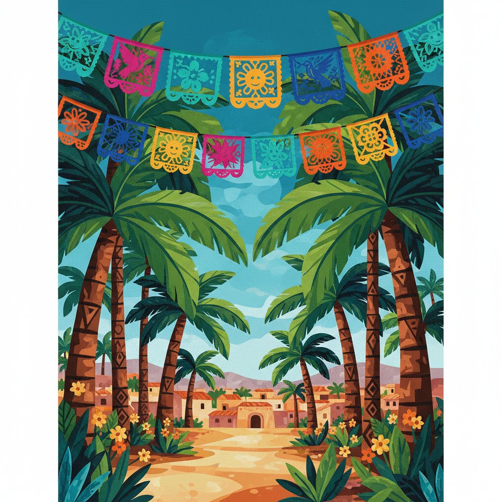palms-and-papel-picado-paint-by-numbers-heritage-kit