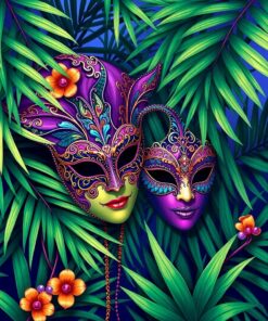 Velvet Masks Paint Numbers