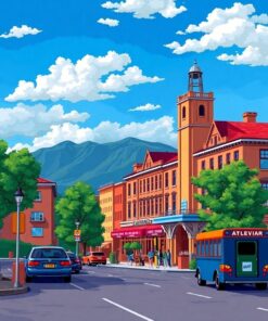 Tropical Architecture Paint Numbers