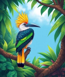 Roosting Tropicbird Paint Numbers