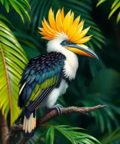 Pandanus Roosting Tropicbird Paint By Numbers