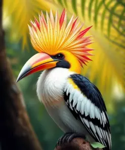 Pandanus Roosting Tropicbird Paint By Numbers