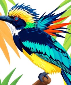 Pandanus Roosting Tropicbird Paint By Numbers