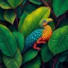 Pangolin Among Teak Leaves paint by numbers