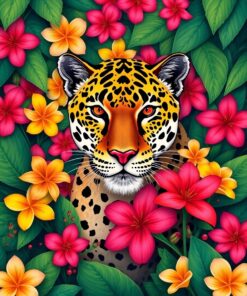 Paradise Flowers Paint Numbers