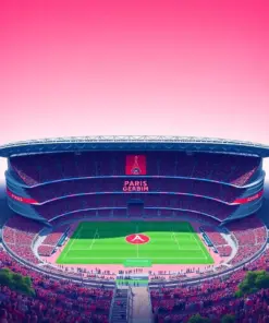 Paris Saint Germain Stadium paint by numbers