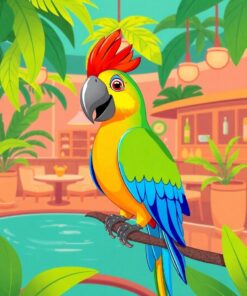 Tropical Lounge Paint Numbers