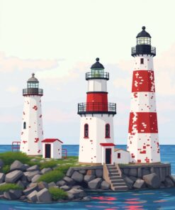 Island Beacons Paint Numbers