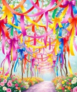 Canopy Ribbons Paint Numbers