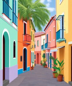 Town Alley Paint Numbers