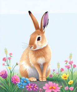 Foraging Hare Paint Numbers