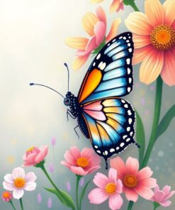 Butterfly Portrait Paint Numbers