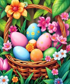 Jungle Basket Paint Numbers