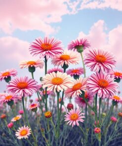 Vintage Asters Paint Numbers