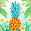 Pineapple Art Paint Numbers
