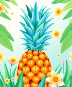 Pineapple Art Paint Numbers