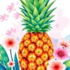 Pastel Spring Pineapple Art Paint By Numbers