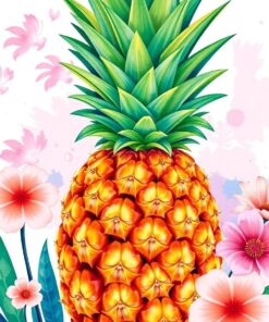 Pastel Spring Pineapple Art Paint By Numbers