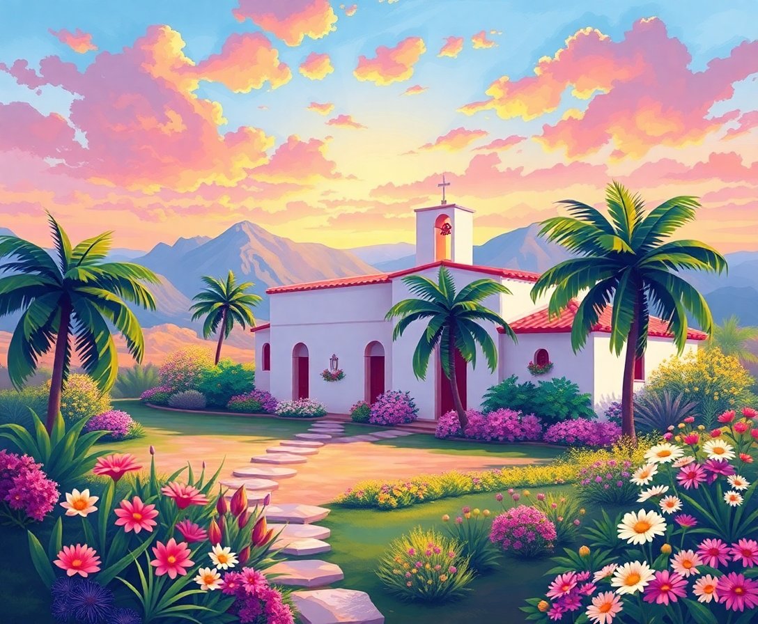 Mission Sunrise Paint Numbers Mission Sunrise Paint Numbers