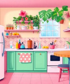 Vintage Kitchen Paint Numbers