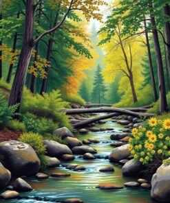 Path Over Fern Creek Paint By Numbers