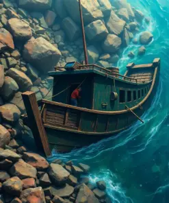 Patrolling The Realistic Wreck Paint By Numbers