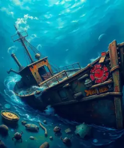 Patrolling The Realistic Wreck Paint By Numbers