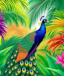 Tropical Palms Paint Numbers