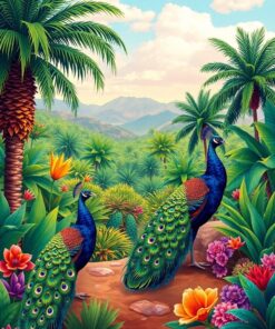 Tropical Gardens Paint Numbers