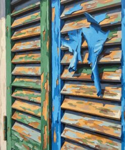 Peeling Louvers Realistic Study Paint By Numbers