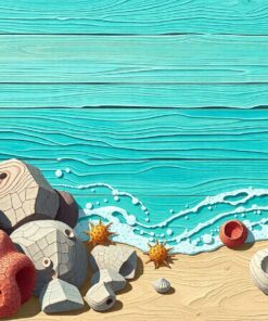 Peeling Seafoam Woodwork Paint By Numbers