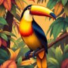 Jungle Toucan Paint Numbers