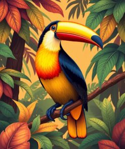 Jungle Toucan Paint Numbers