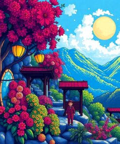 Pastel Skies Paint Numbers