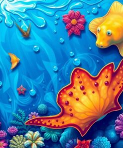 Piercing Tropical Ocean Rays Paint By Numbers