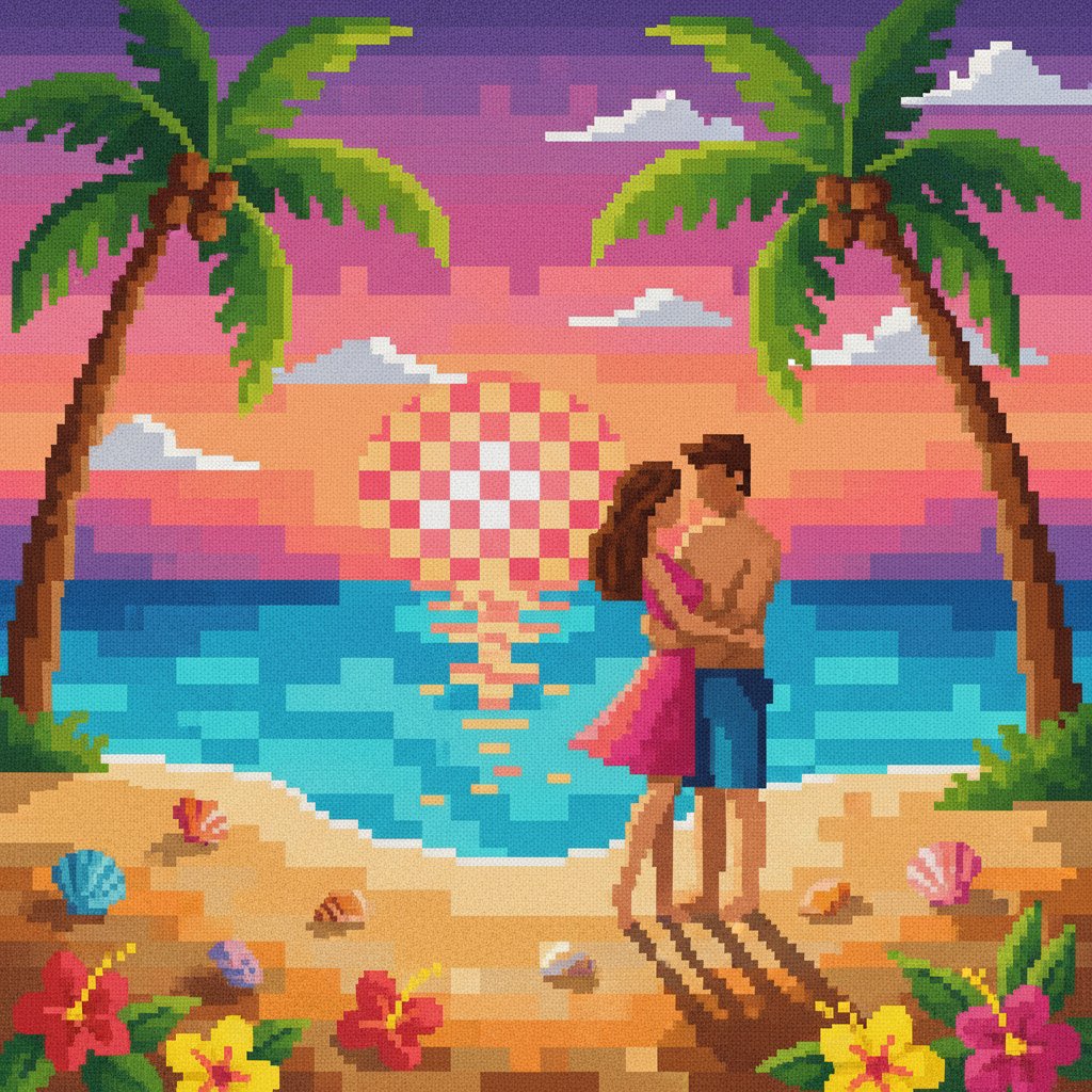 pixelated-romance-tropical-sand-paint-by-numbers-kit
