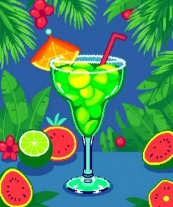 Tropical Margarita Paint Numbers