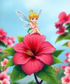 Antique Hibiscus Paint Numbers